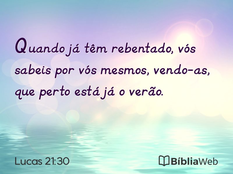Lucas 21:30 em imagem para compartilhar