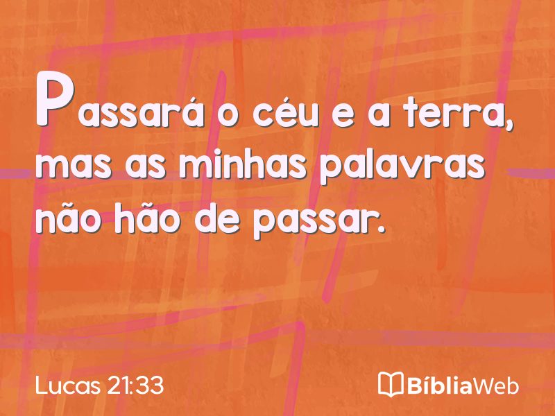 Lucas 21:33 em imagem para compartilhar