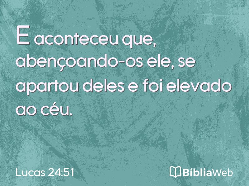 Lucas 24:51 em imagem para compartilhar