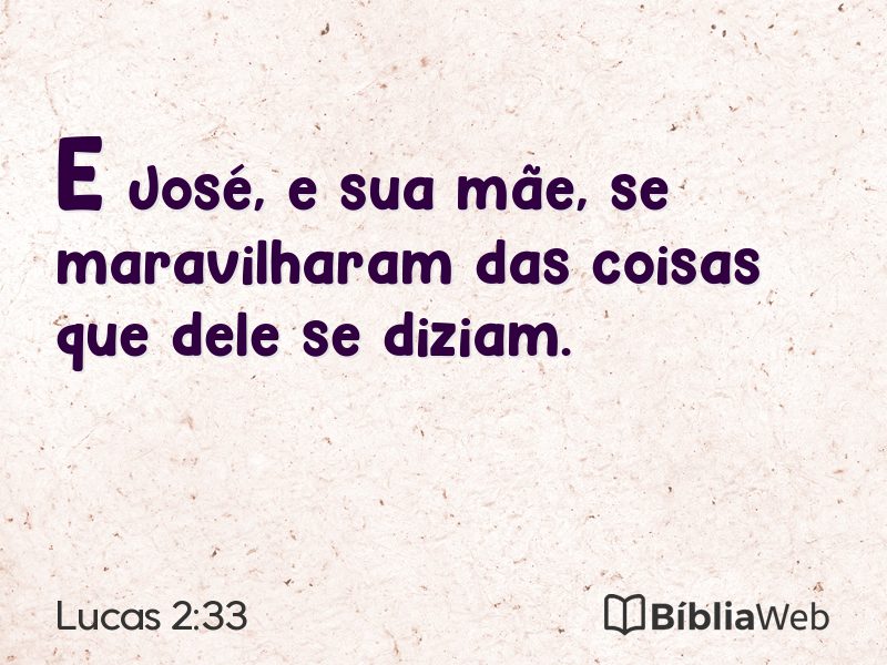 Lucas 2:33 em imagem para compartilhar