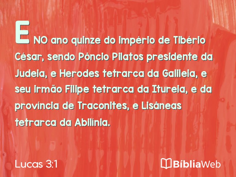 Lucas 3:1 em imagem para compartilhar