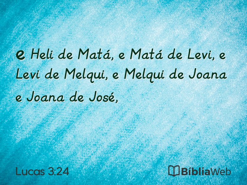 Lucas 3:24 em imagem para compartilhar