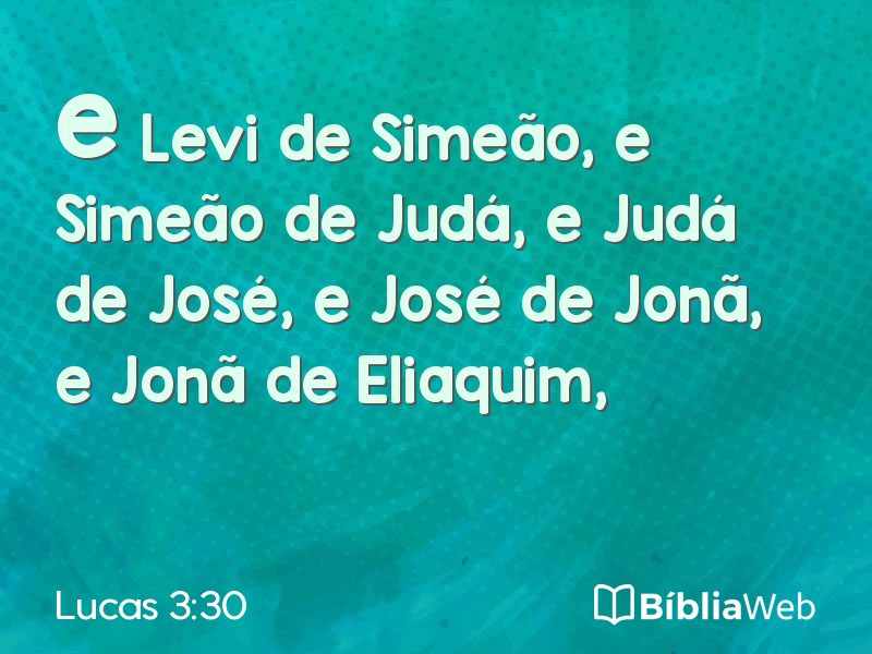 Lucas 3:30 em imagem para compartilhar