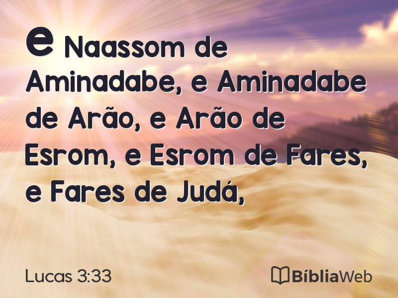 Lucas 3:33 em imagem para compartilhar