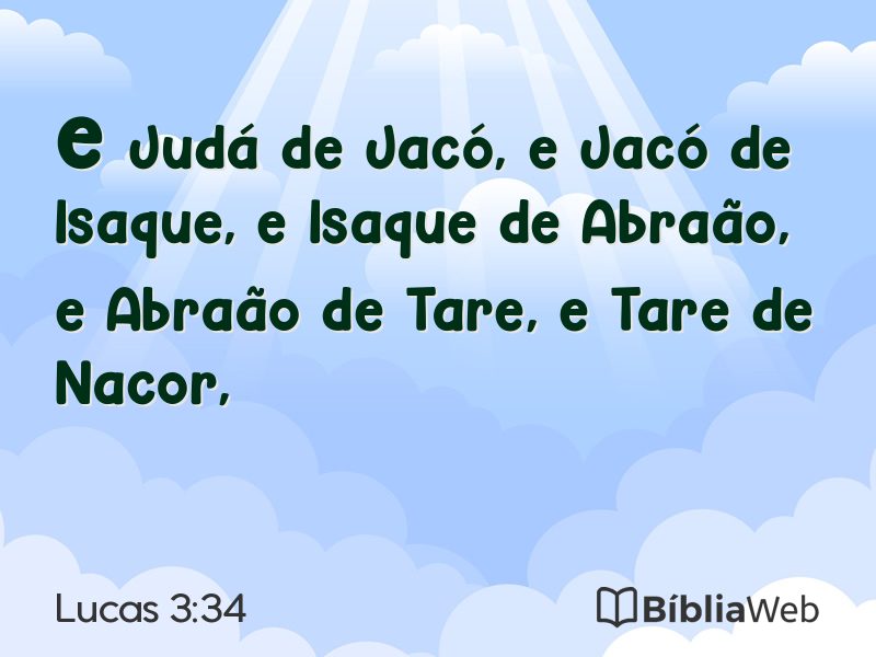 Lucas 3:34 em imagem para compartilhar