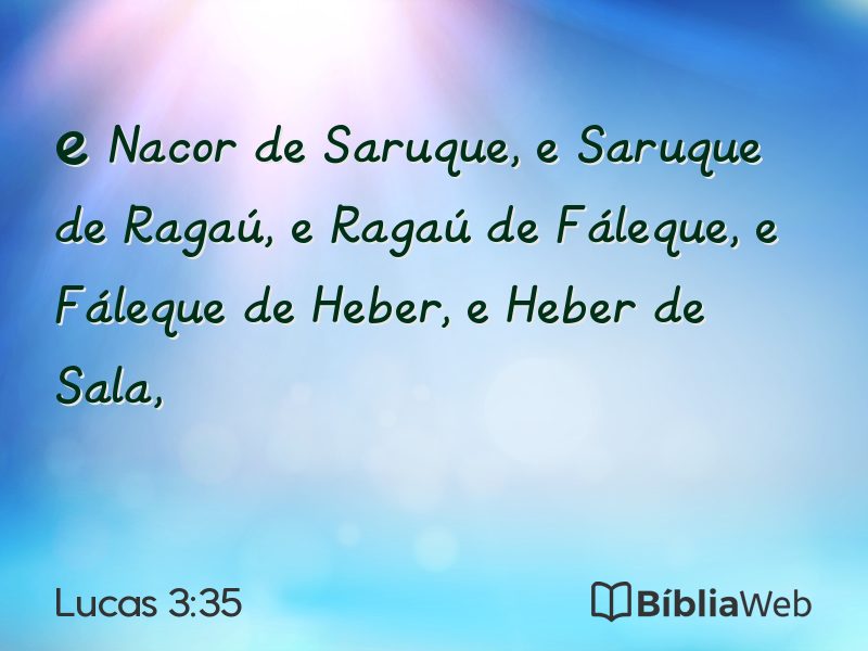 Lucas 3:35 em imagem para compartilhar