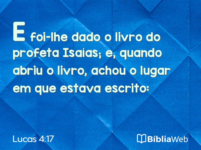 Lucas 4:17 em imagem para compartilhar