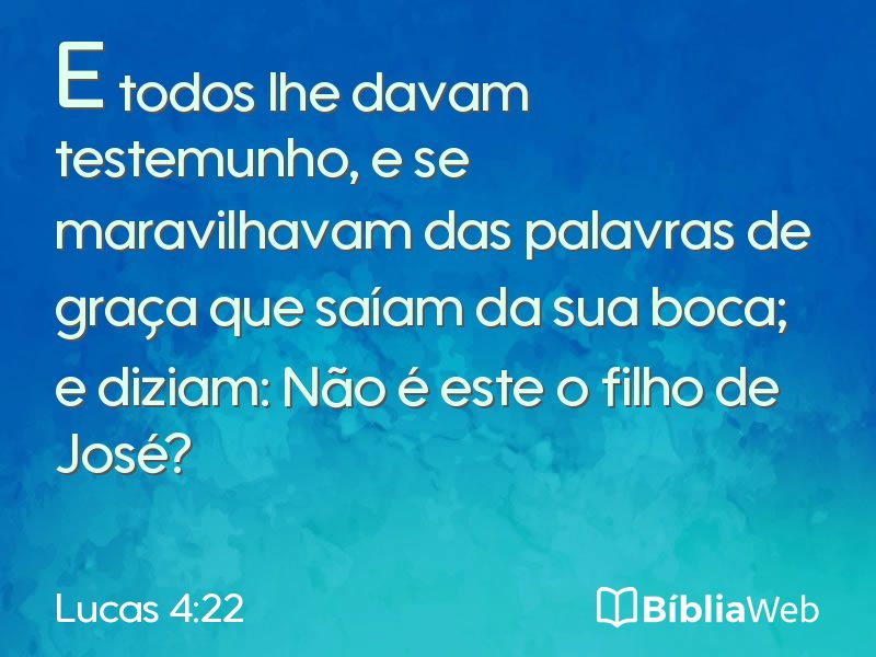 Lucas 4:22 em imagem para compartilhar