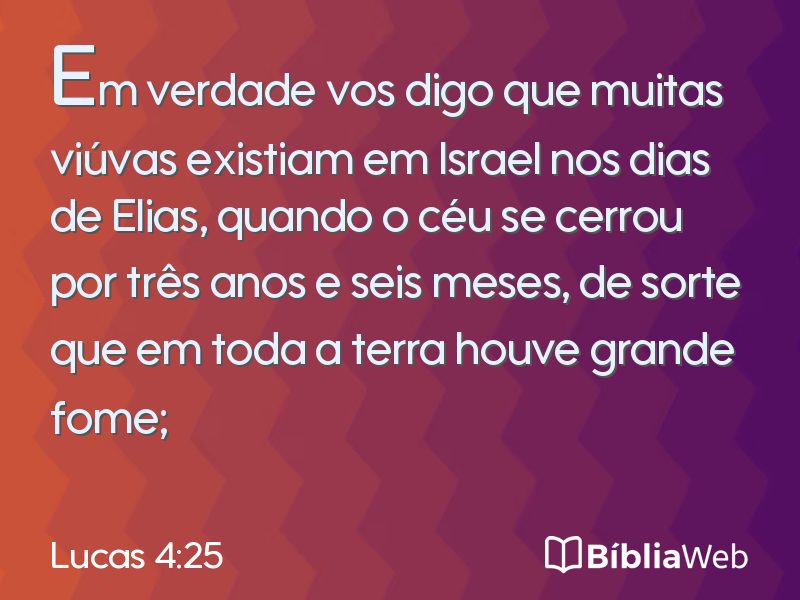 Lucas 4:25 em imagem para compartilhar