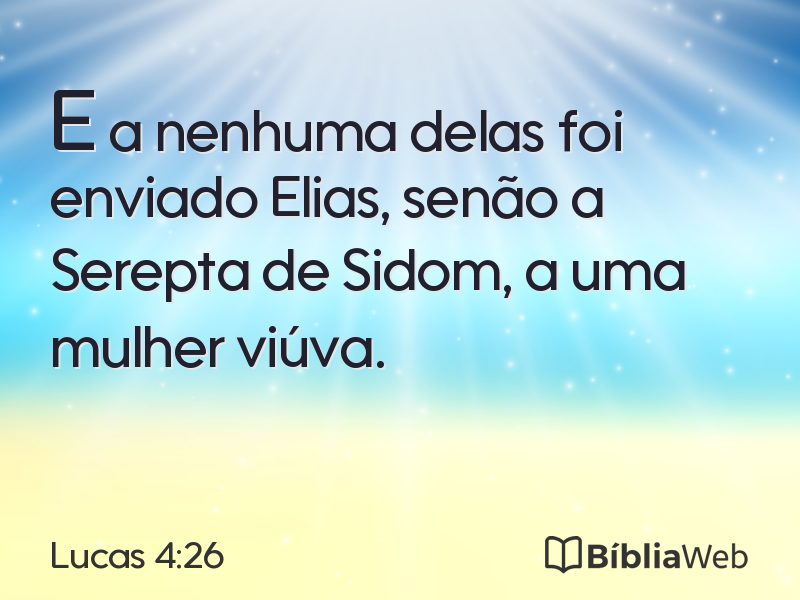 Lucas 4:26 em imagem para compartilhar