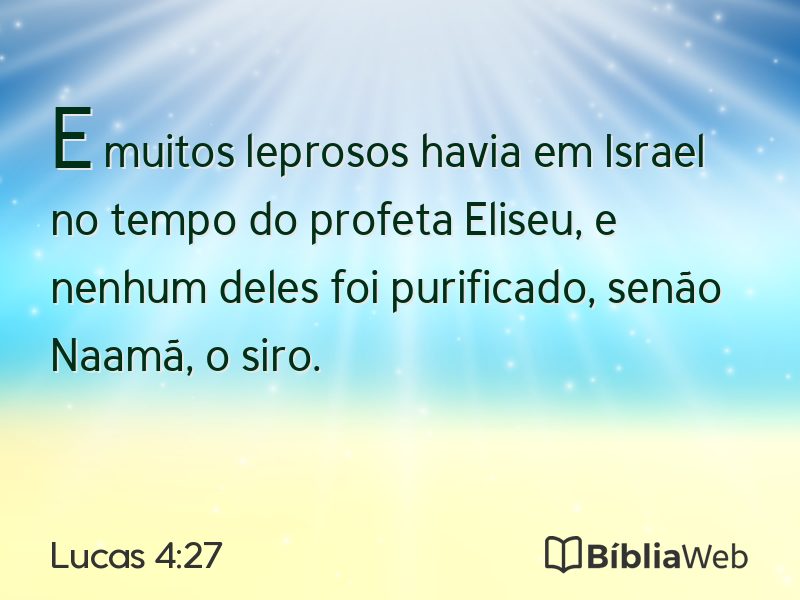 Lucas 4:27 em imagem para compartilhar