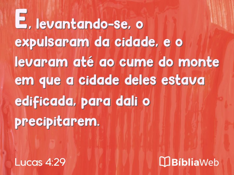 Lucas 4:29 em imagem para compartilhar