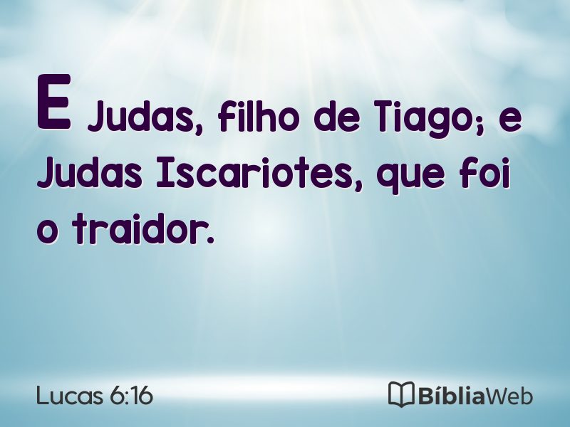 Lucas 6:16 em imagem para compartilhar