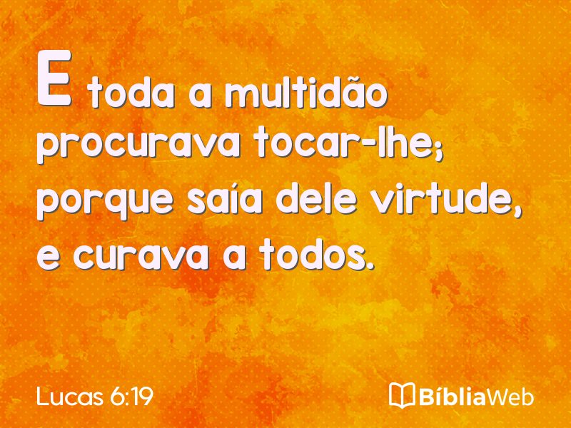 Lucas 6:19 em imagem para compartilhar