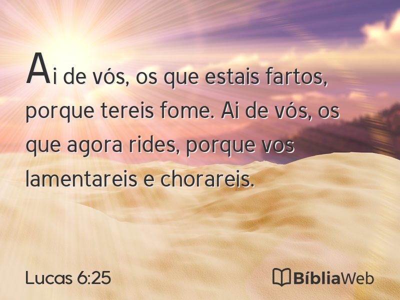 Lucas 6:25 em imagem para compartilhar