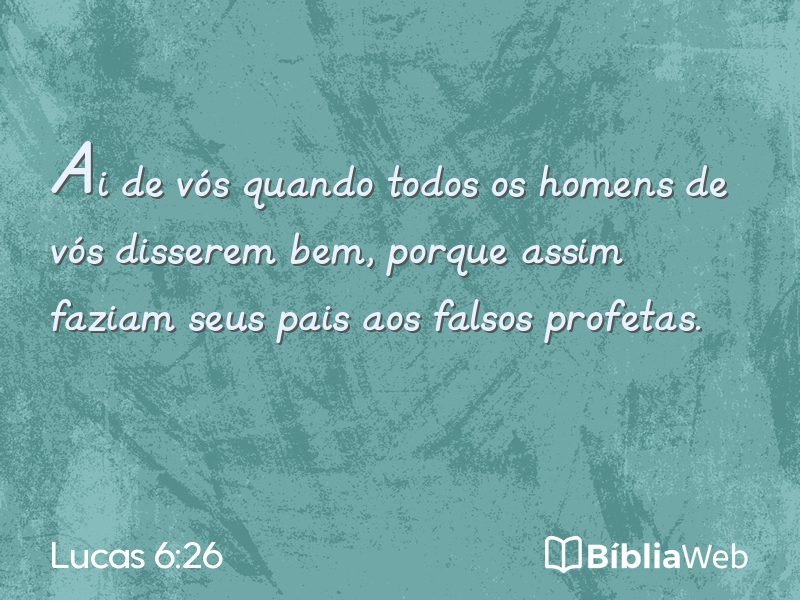 Lucas 6:26 em imagem para compartilhar
