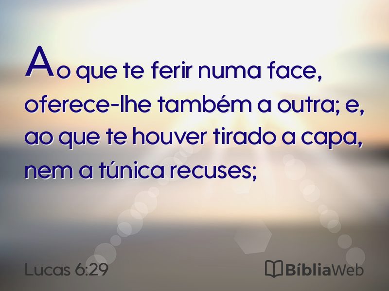 Lucas 6:29 em imagem para compartilhar