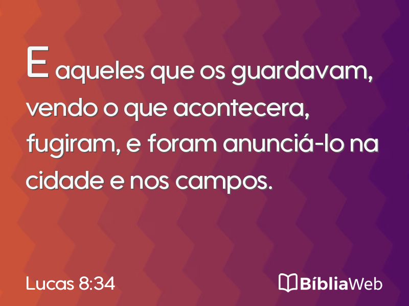 Lucas 8:34 em imagem para compartilhar