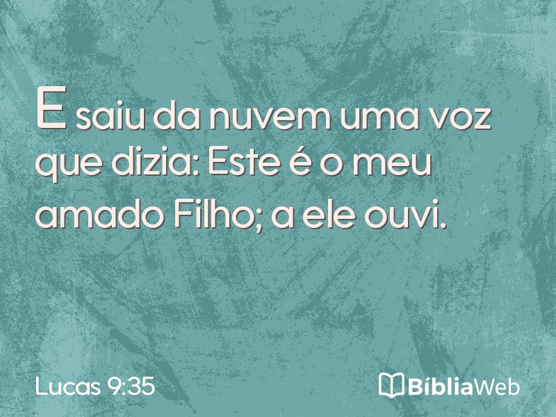Lucas 9:35 em imagem para compartilhar