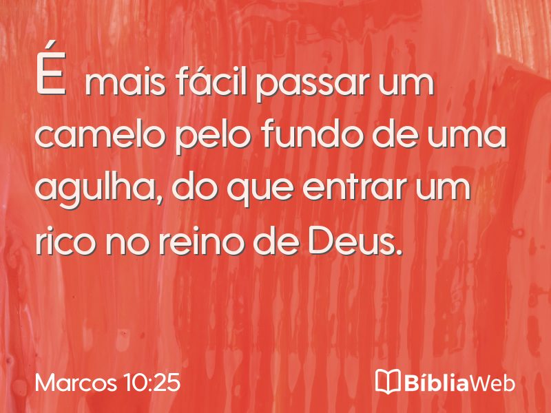 Marcos 10:25 em imagem para compartilhar