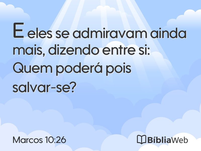 Marcos 10:26 em imagem para compartilhar