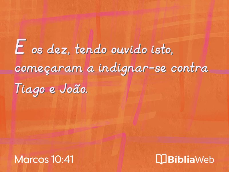 Marcos 10:41 em imagem para compartilhar