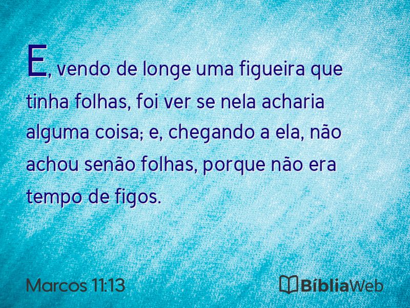 Marcos 11:13 em imagem para compartilhar