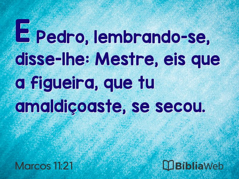 Marcos 11:21 em imagem para compartilhar