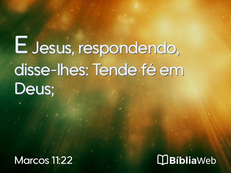 Marcos 11:22 em imagem para compartilhar
