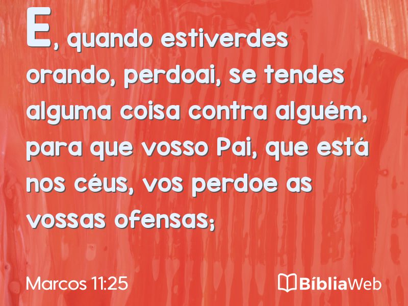 Marcos 11:25 em imagem para compartilhar