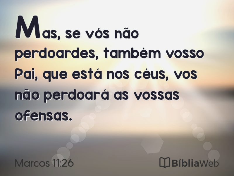 Marcos 11:26 em imagem para compartilhar