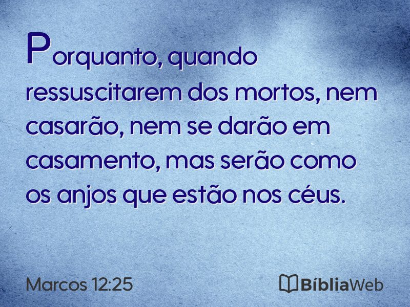 Marcos 12:25 em imagem para compartilhar