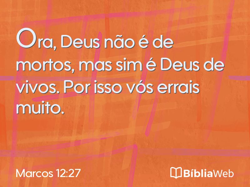 Marcos 12:27 em imagem para compartilhar
