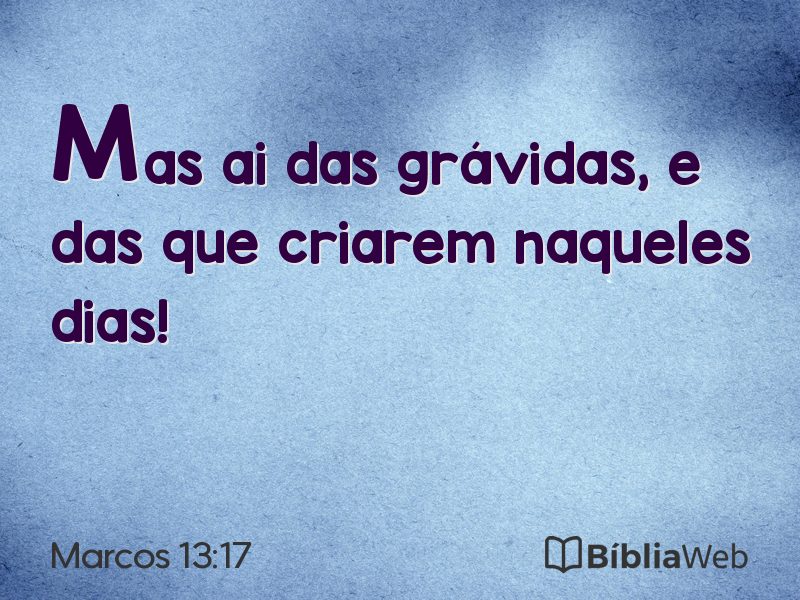 Marcos 13:17 em imagem para compartilhar