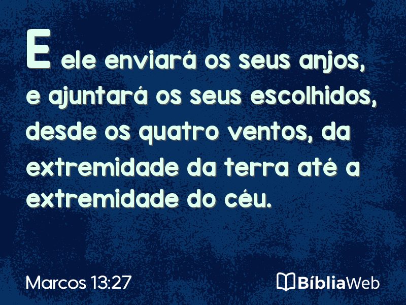 Marcos 13:27 em imagem para compartilhar