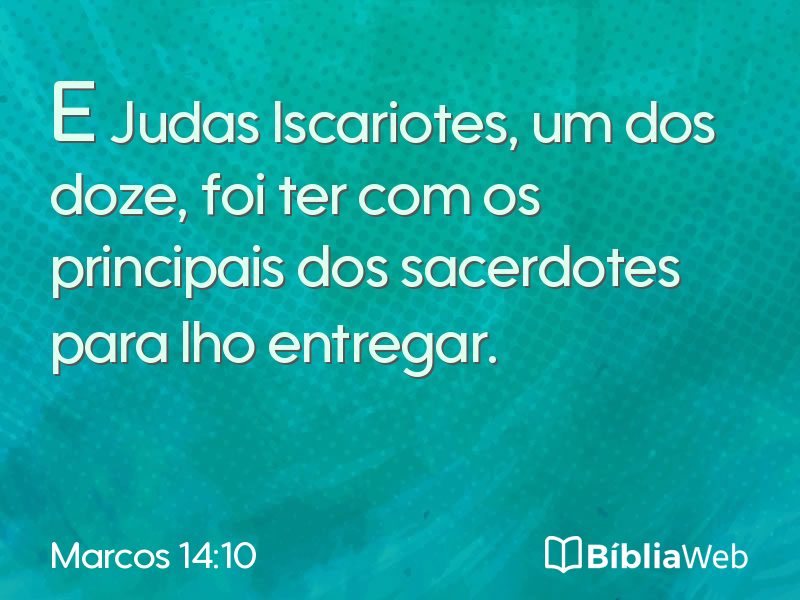 Marcos 14:10 em imagem para compartilhar