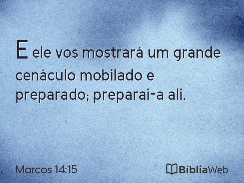 Marcos 14:15 em imagem para compartilhar