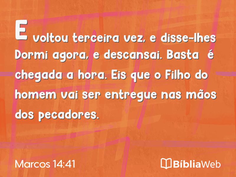 Marcos 14:41 em imagem para compartilhar