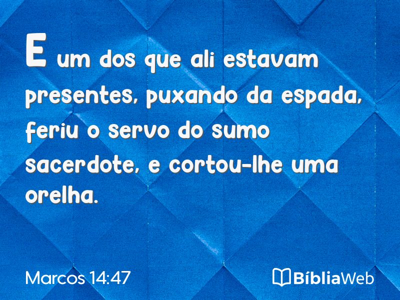 Marcos 14:47 em imagem para compartilhar