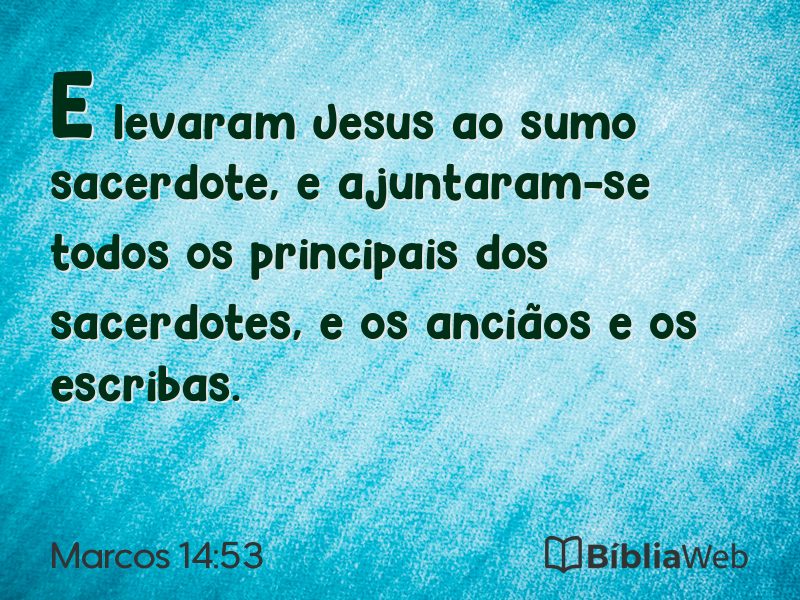 Marcos 14:53 em imagem para compartilhar