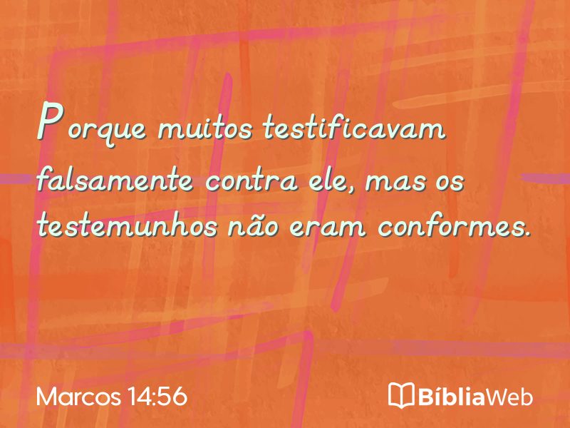 Marcos 14:56 em imagem para compartilhar