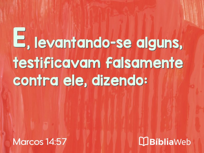 Marcos 14:57 em imagem para compartilhar