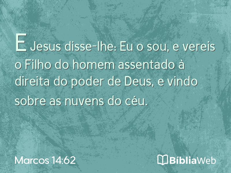 Marcos 14:62 em imagem para compartilhar