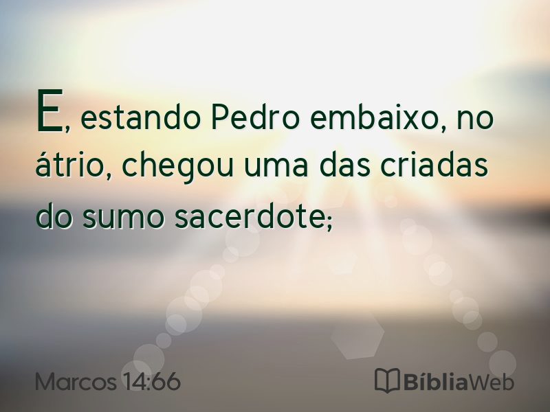 Marcos 14:66 em imagem para compartilhar