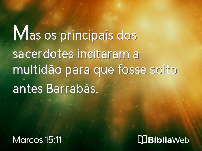 Marcos 15:11 em imagem para compartilhar