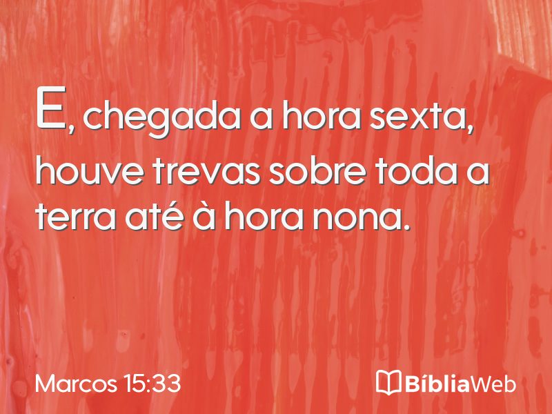 Marcos 15:33 em imagem para compartilhar