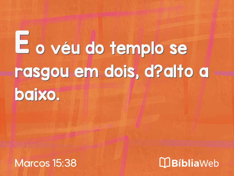 Marcos 15:38 em imagem para compartilhar