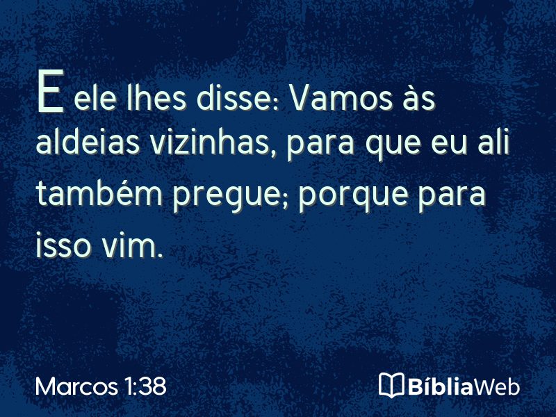 Marcos 1:38 em imagem para compartilhar