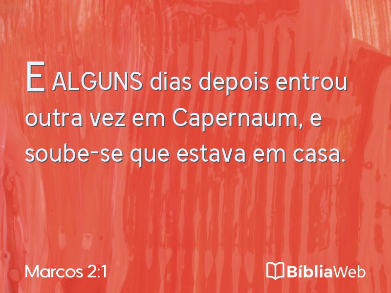 Marcos 2:1 em imagem para compartilhar