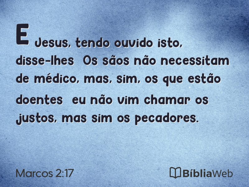 Marcos 2:17 em imagem para compartilhar